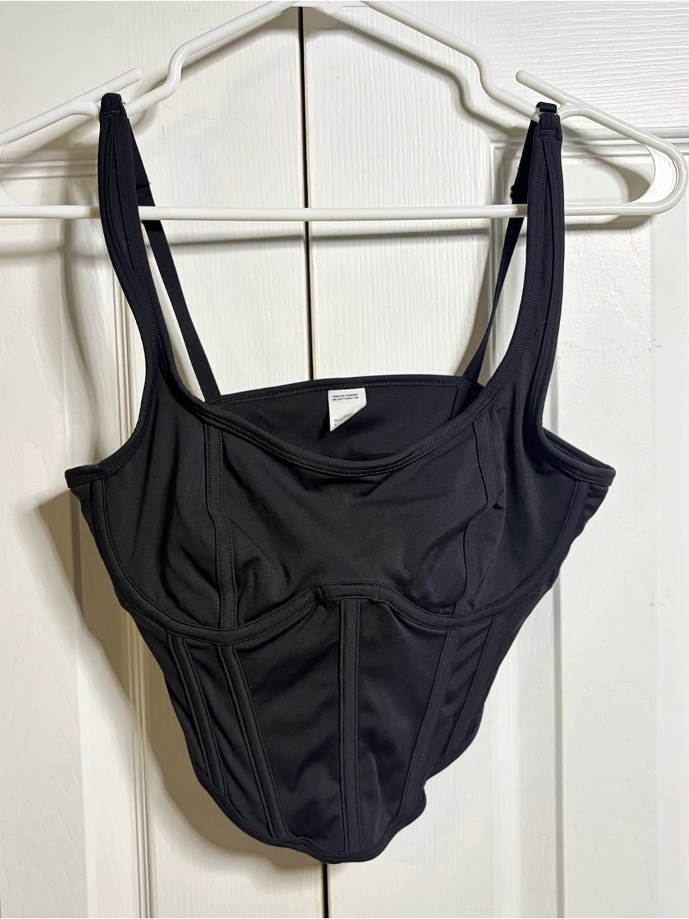 Gilly Hicks Black Underbust Corset Tank size small